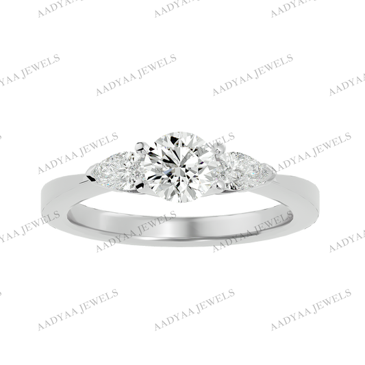 Aster Three Stone Ring