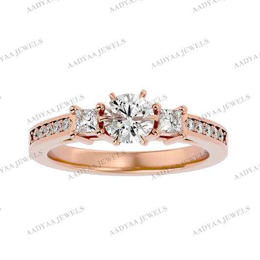 Primrose Three Stone Ring