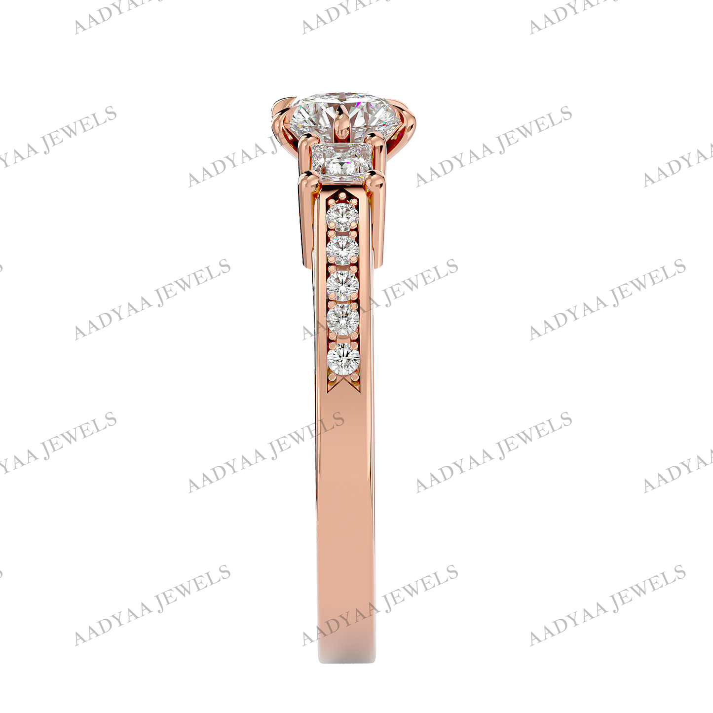 Primrose Three Stone Ring