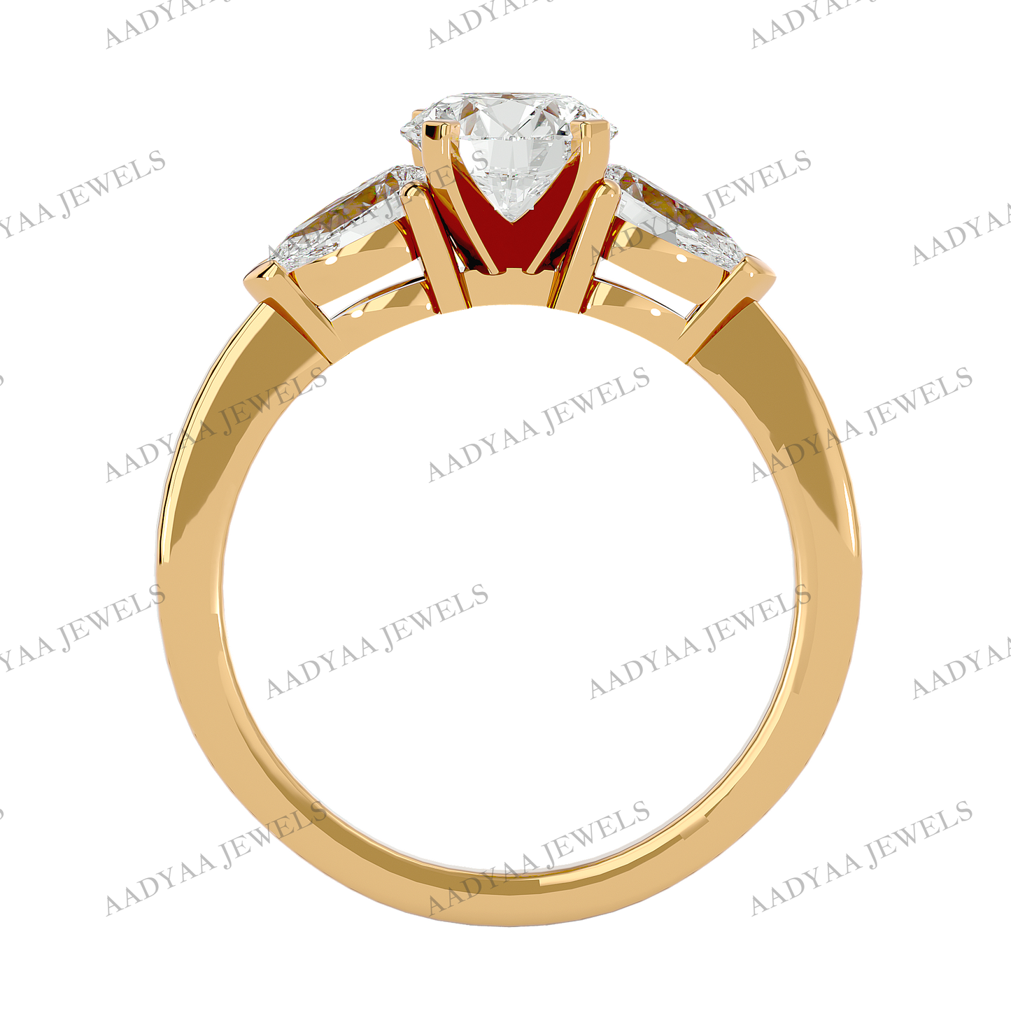 Daphne Three Stone Ring