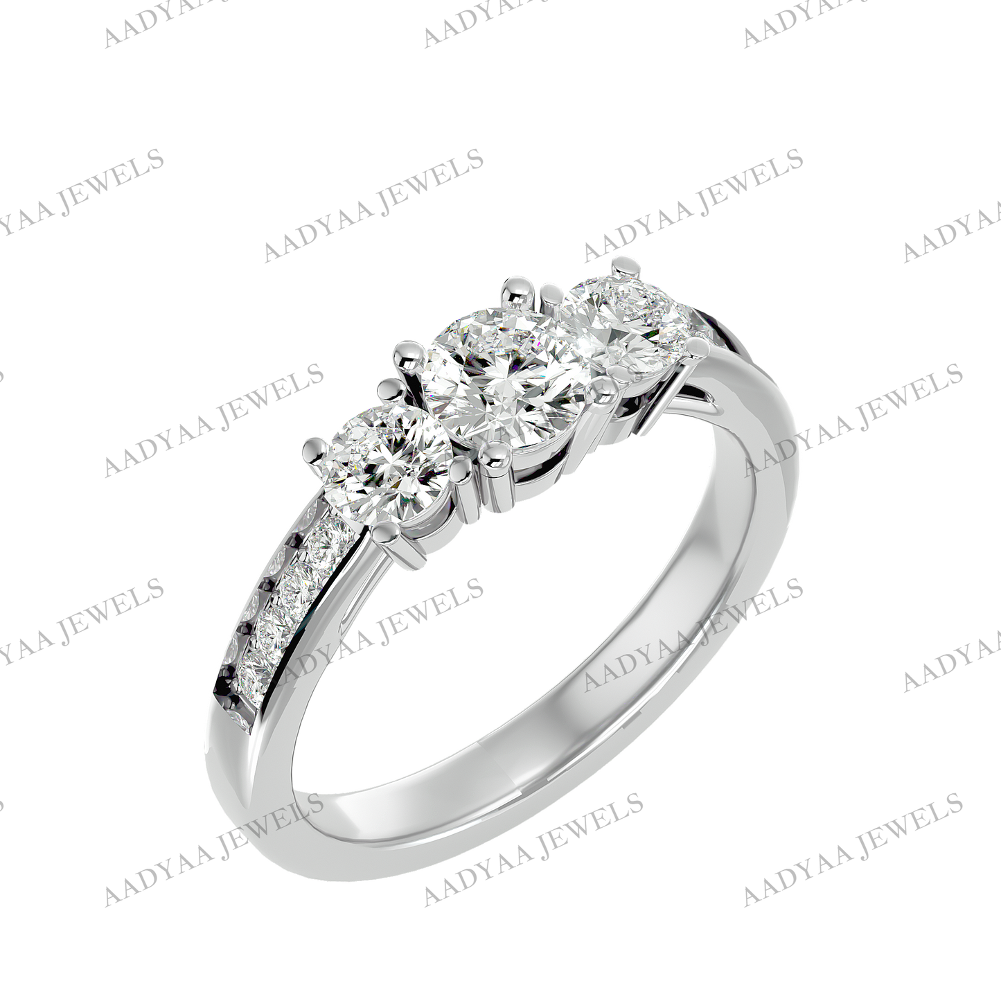 Lily Three Stone Ring