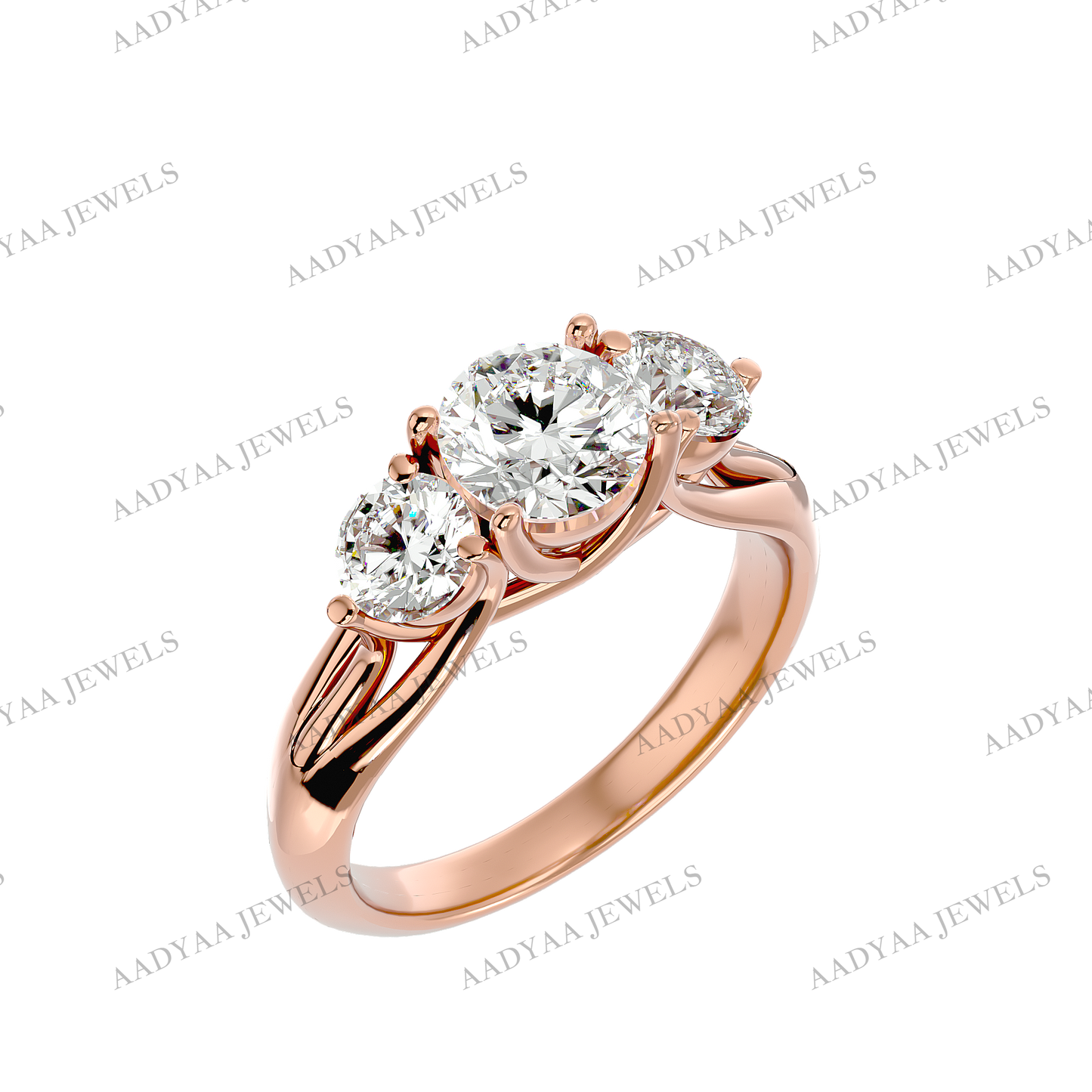 Hailey Three Stone Ring