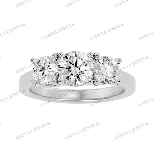 Ariel Three Stone Ring