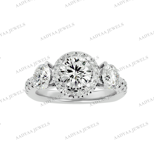 Janet Three Stone Ring