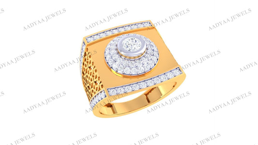 Yamileth Diamond Mens Ring