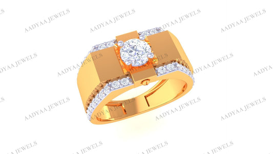 Joyce Diamond Mens Ring