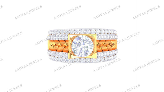 Queen Diamond Mens Ring