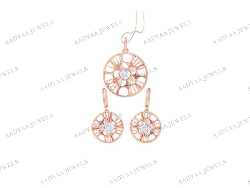 Valery Diamond Pendant Set