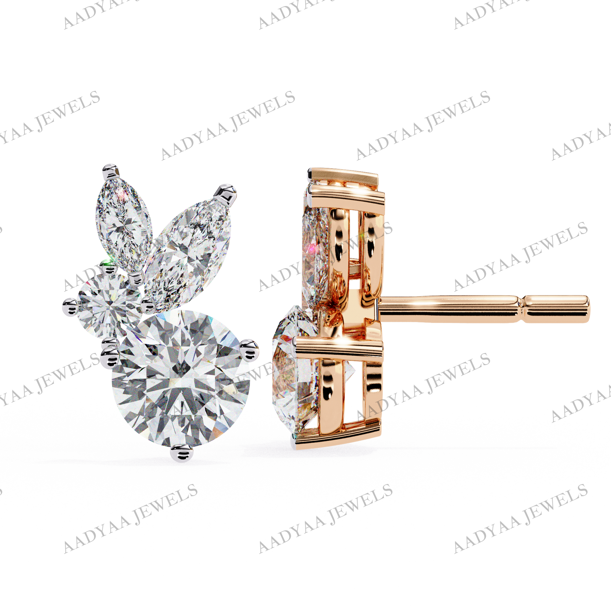 Juliet Diamond Earring | Aadyaajewels