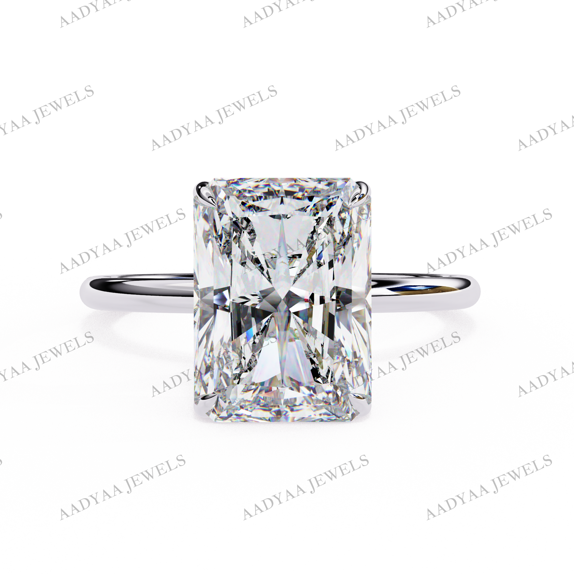 Genevieve Diamond Ladies Ring | Aadyaajewels