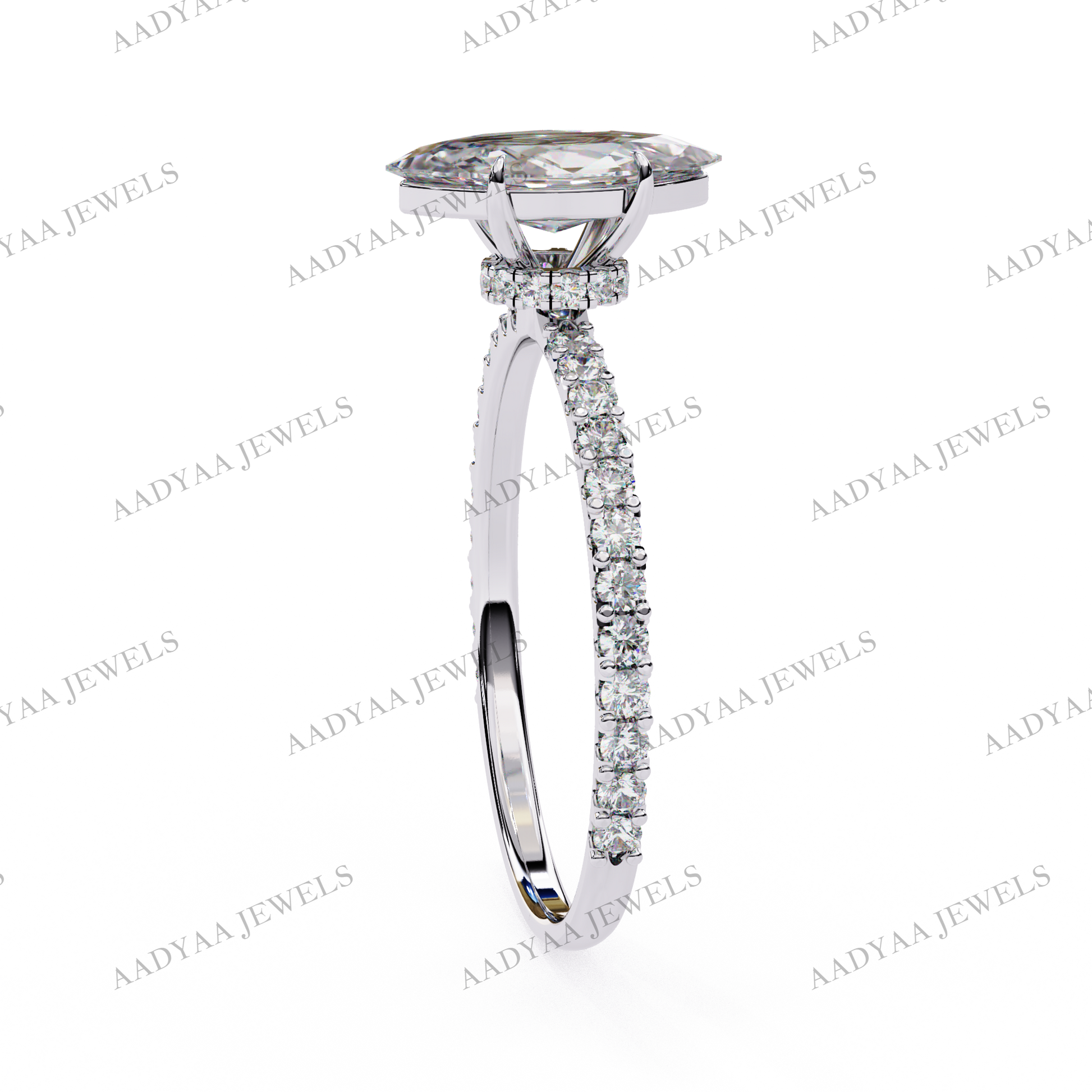 Lucinda Diamond Ladies Ring | Aadyaajewels