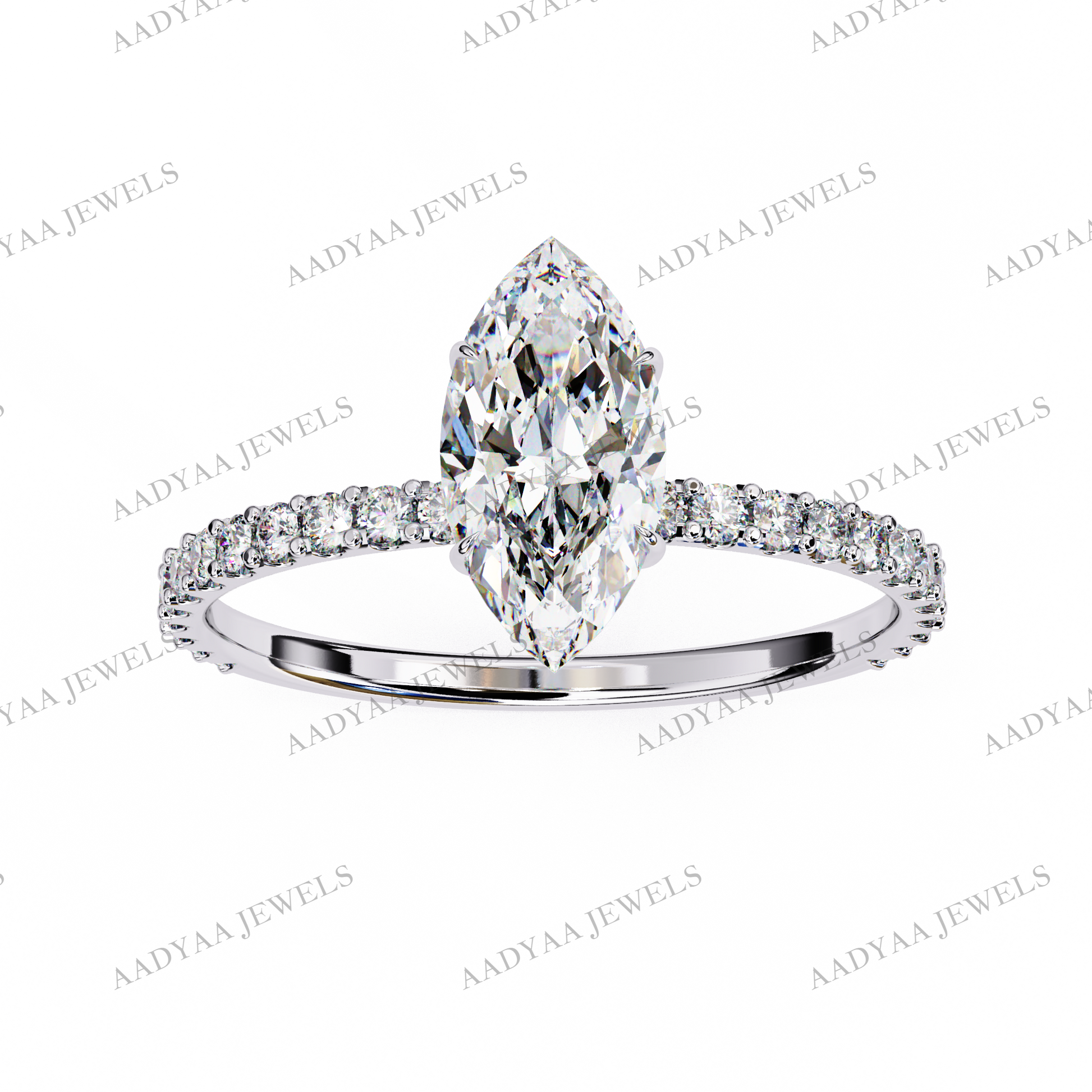 Lucinda Diamond Ladies Ring | Aadyaajewels