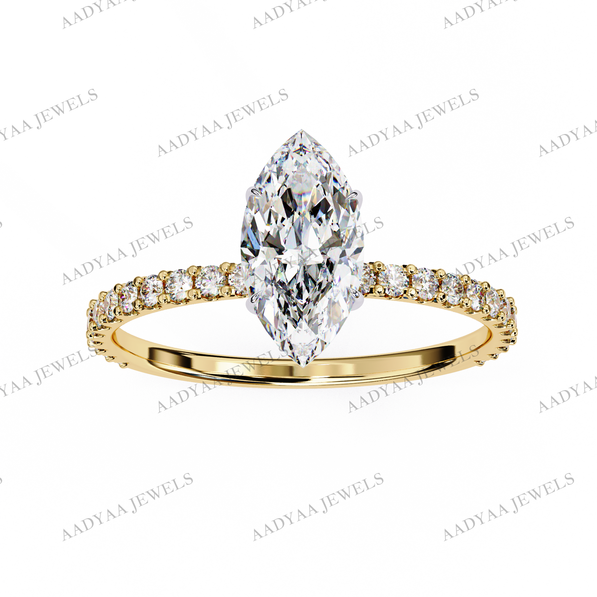 Lucinda Diamond Ladies Ring | Aadyaajewels