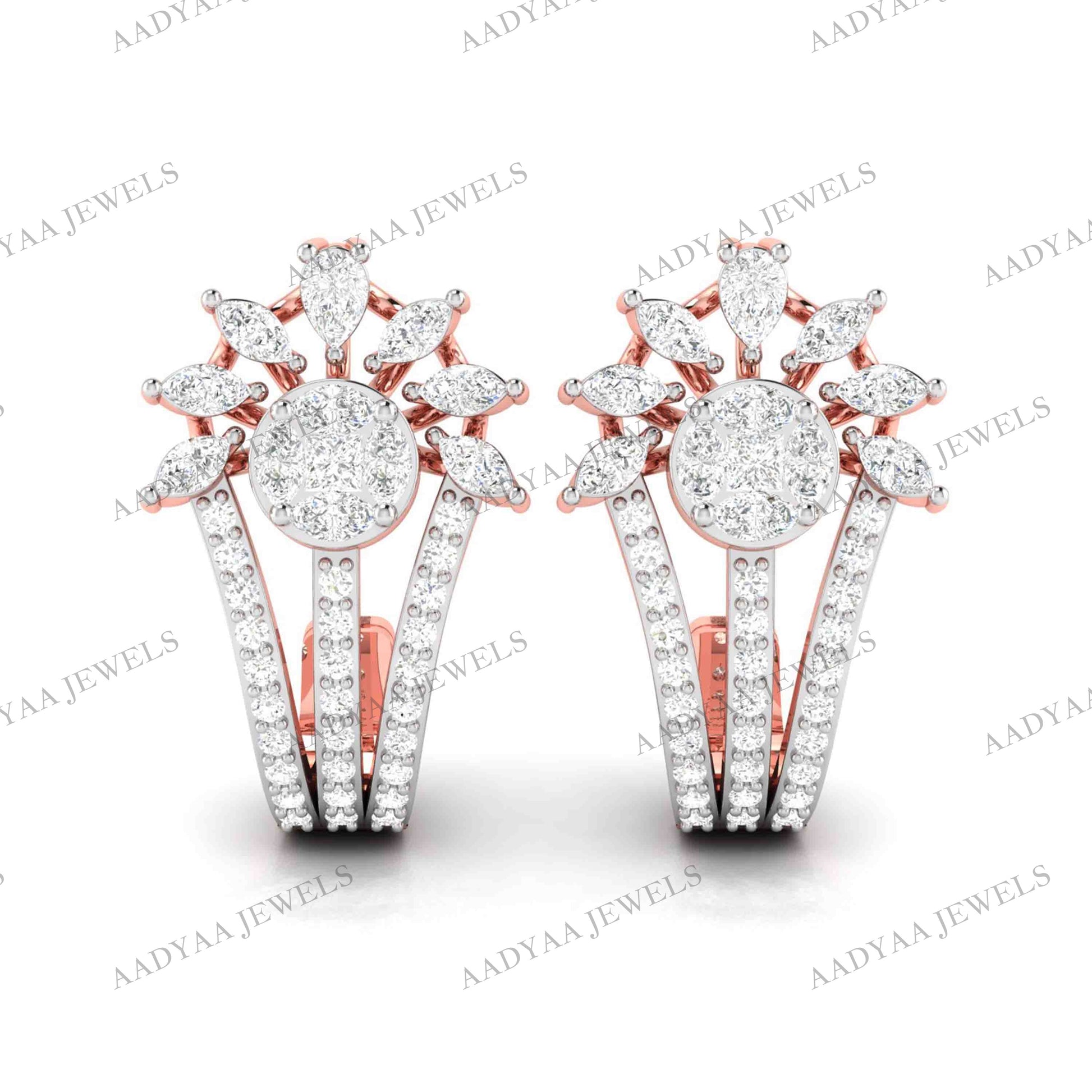 Natalie Diamond Earring | Aadyaajewels
