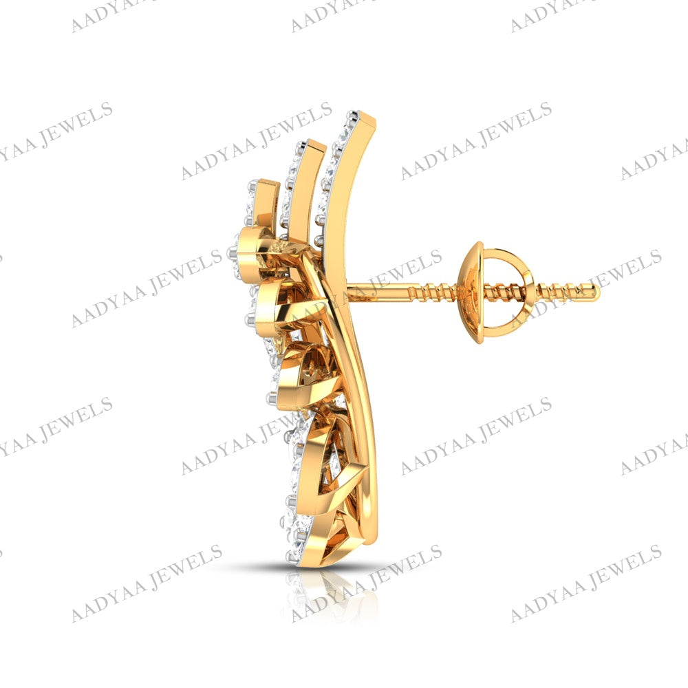 Victoria Diamond  Earring | Aadyaajewels