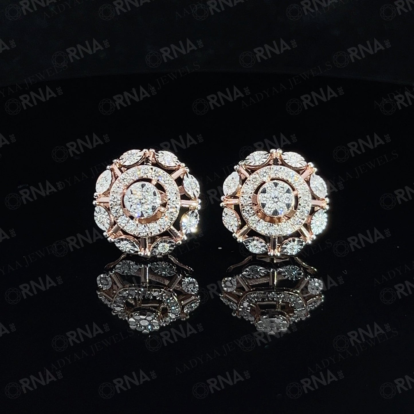 Zinnia Diamond  Earring