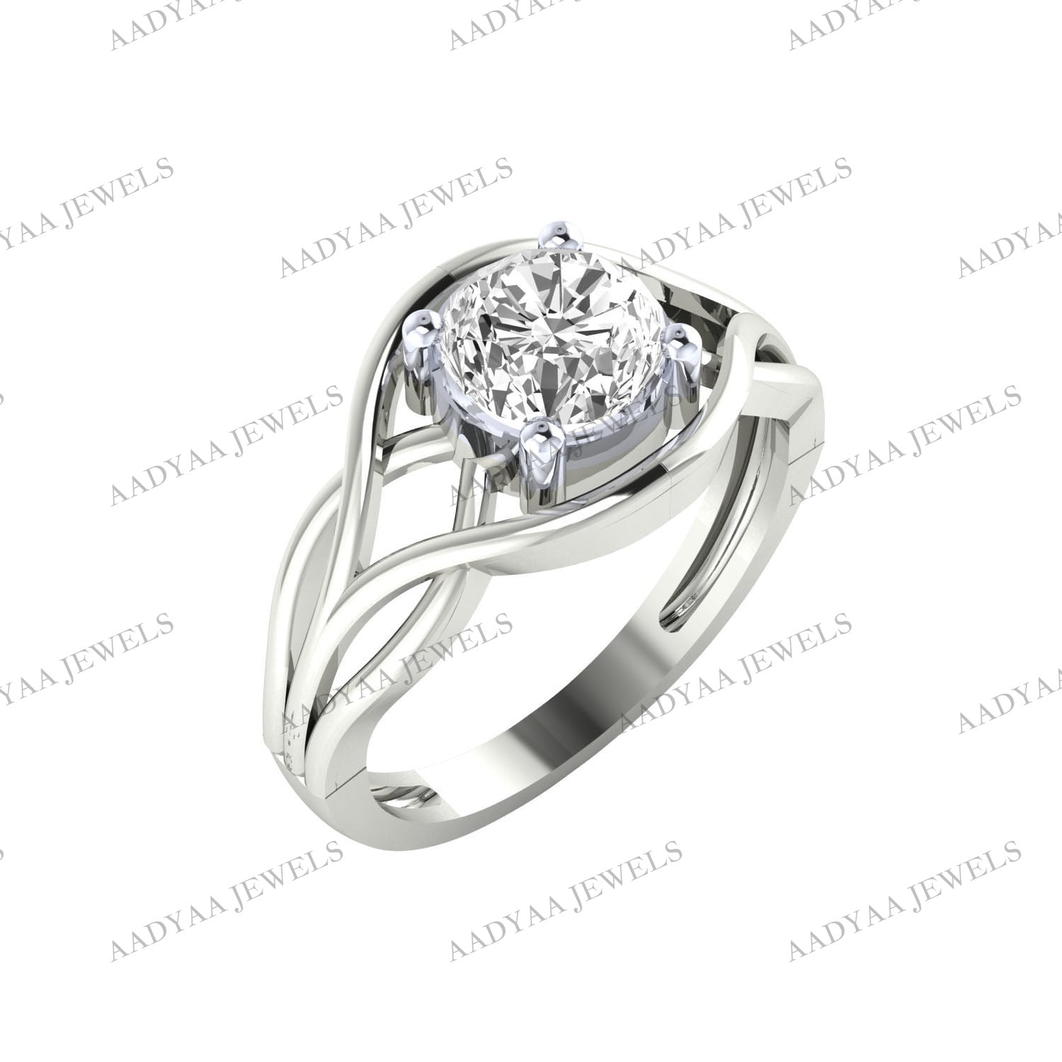 Rivka Diamond Ladies Ring | Aadyaajewels