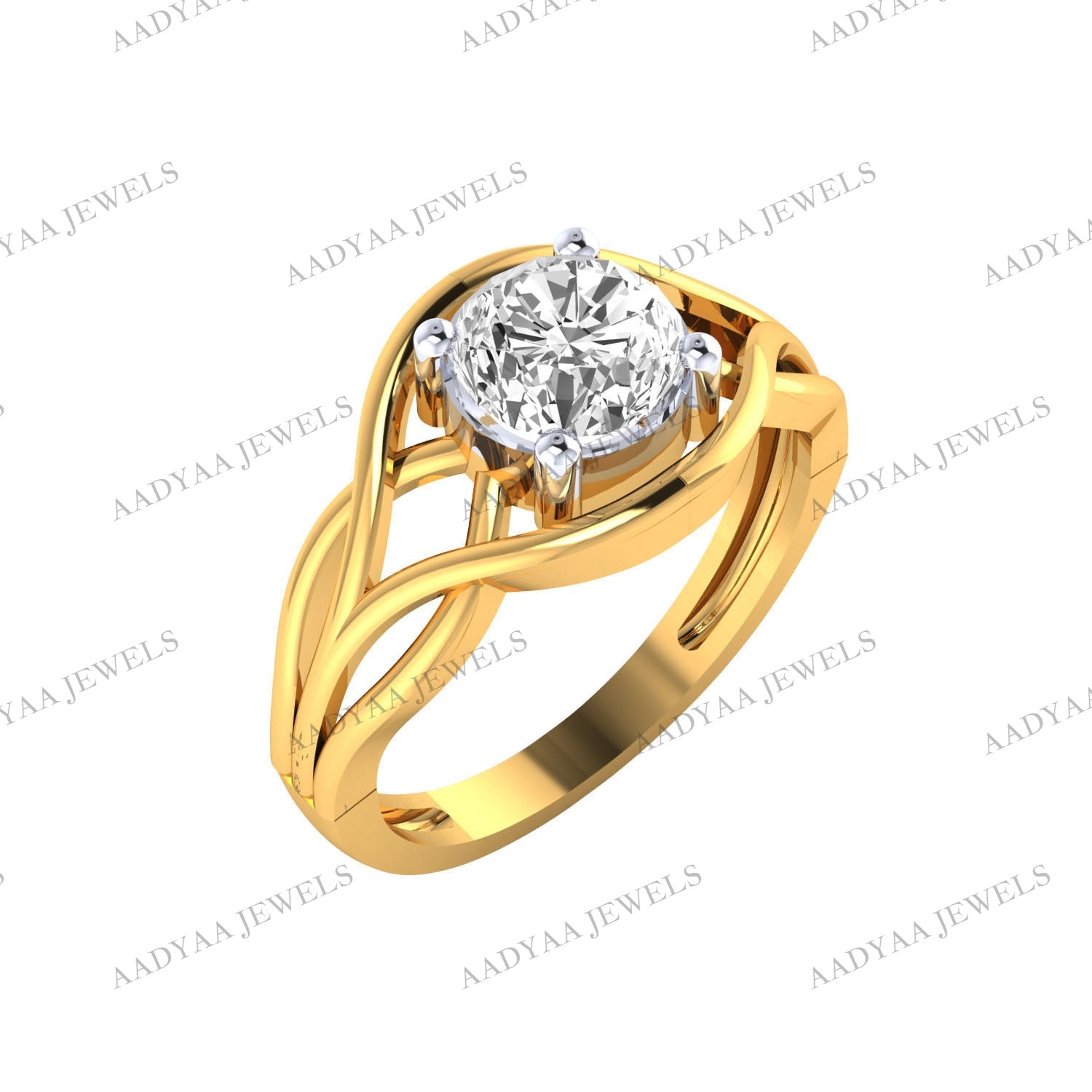 Rivka Diamond Ladies Ring | Aadyaajewels