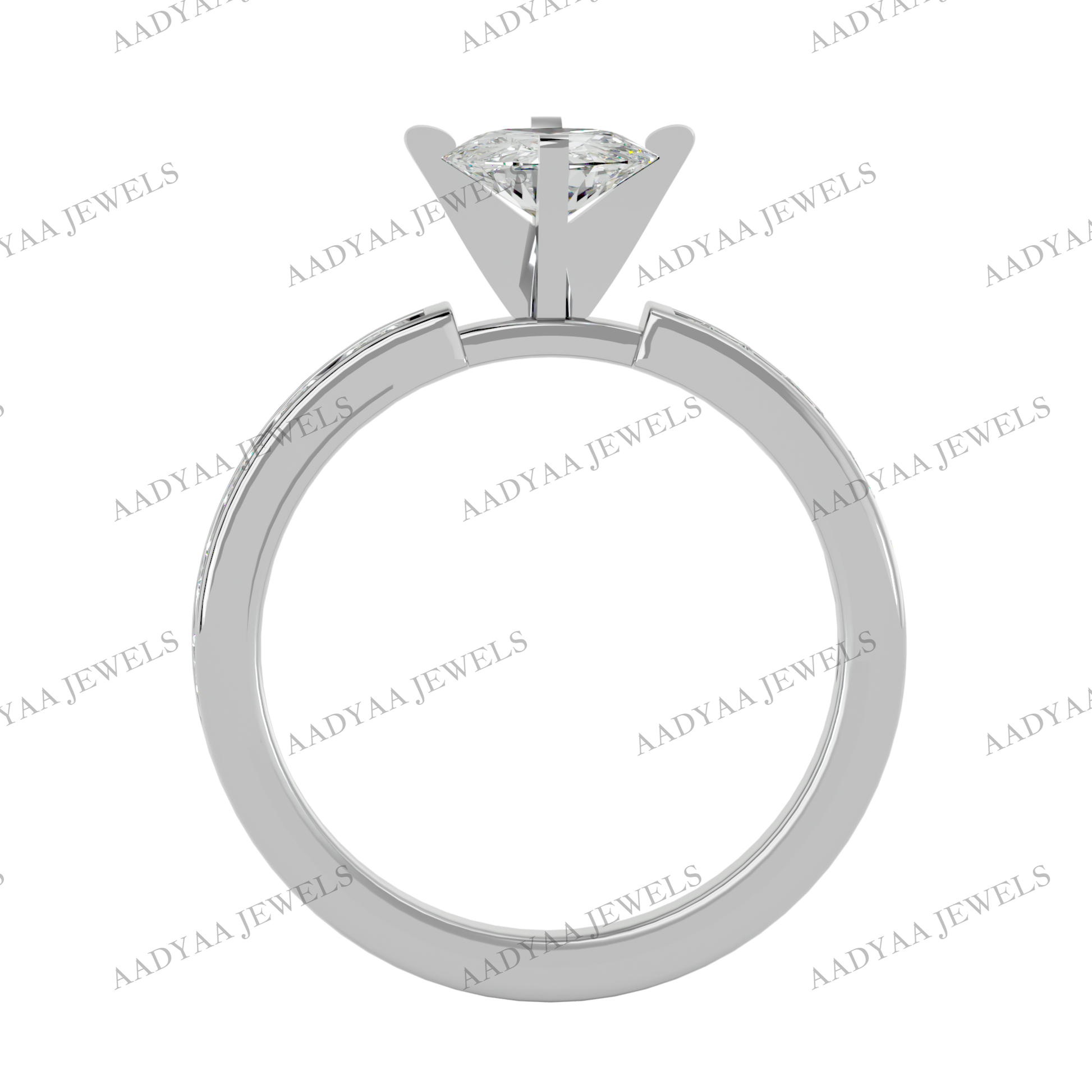 Lisa Diamond Ladies Ring | Aadyaajewels