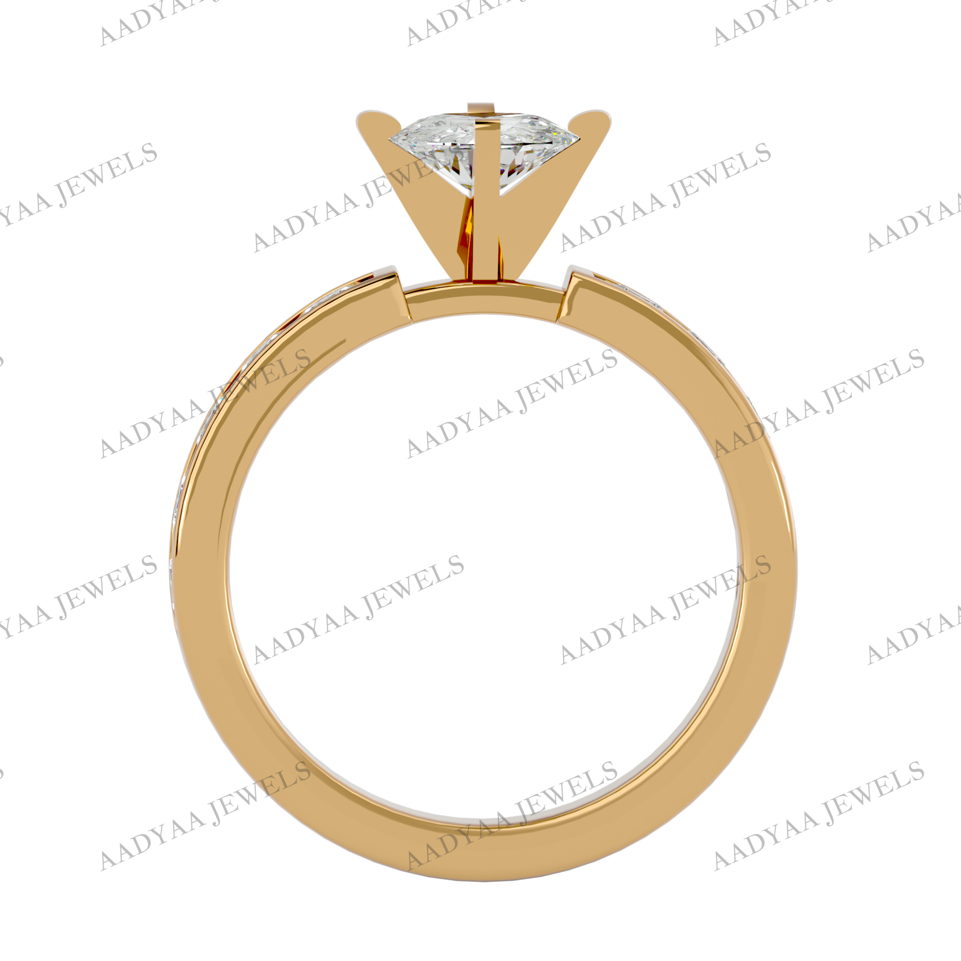 Lisa Diamond Ladies Ring | Aadyaajewels
