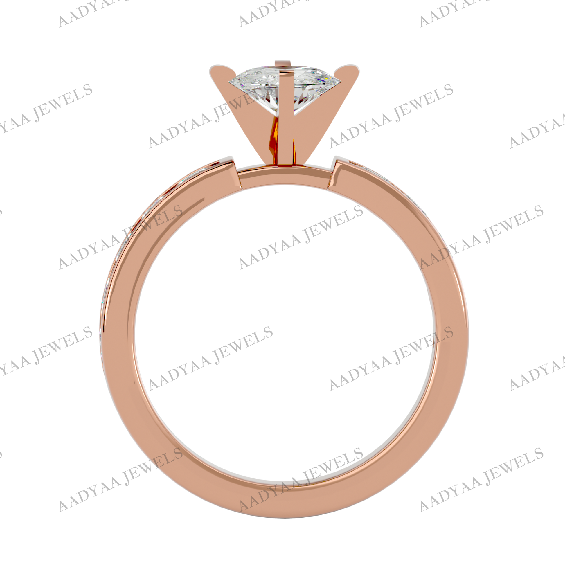 Lisa Diamond Ladies Ring | Aadyaajewels