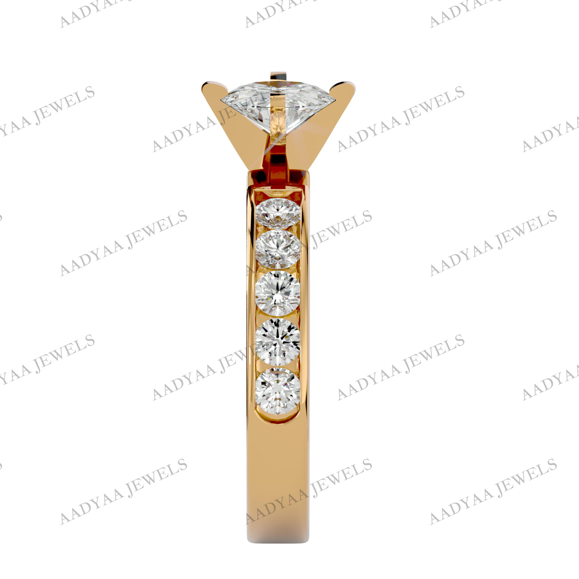 Lisa Diamond Ladies Ring | Aadyaajewels