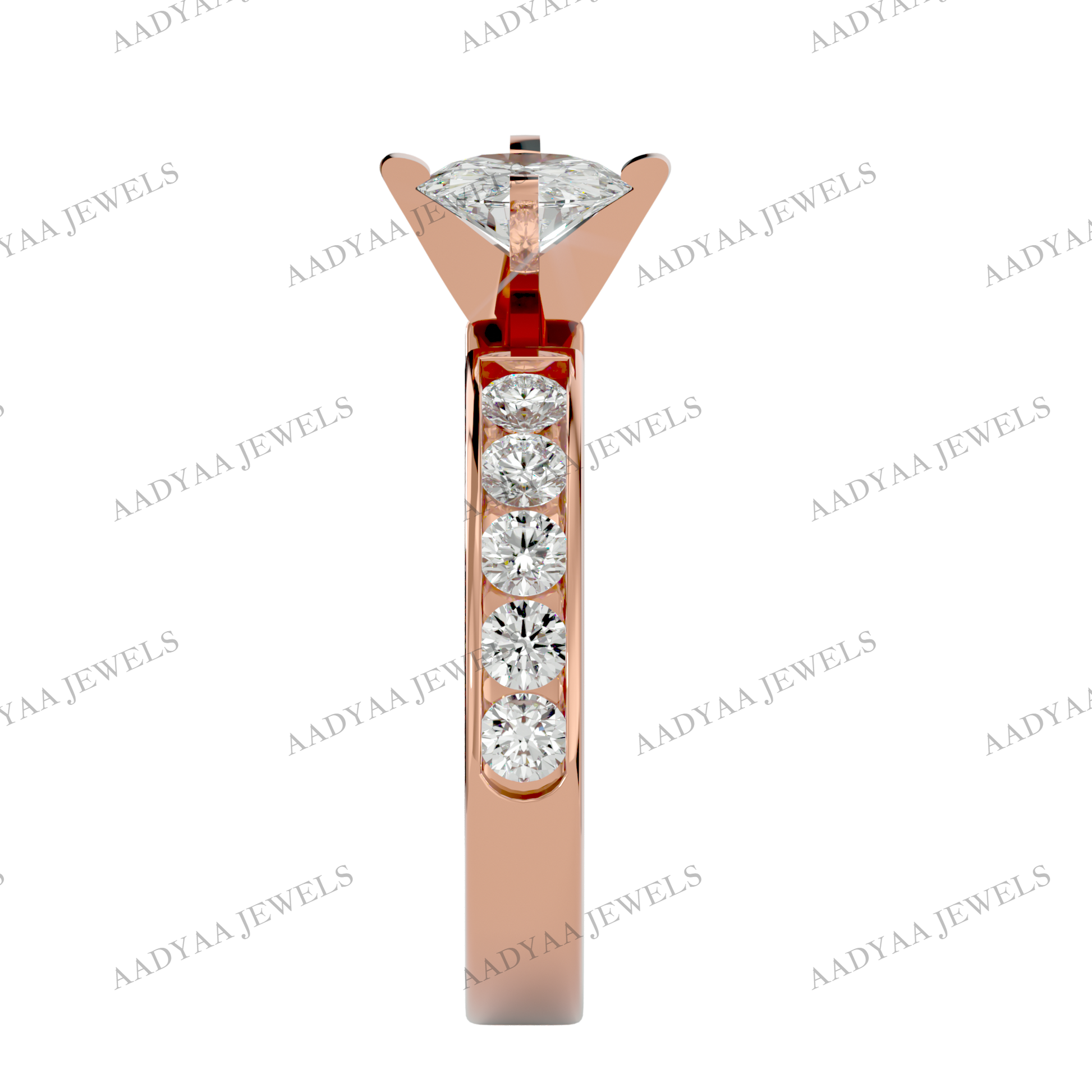 Lisa Diamond Ladies Ring | Aadyaajewels