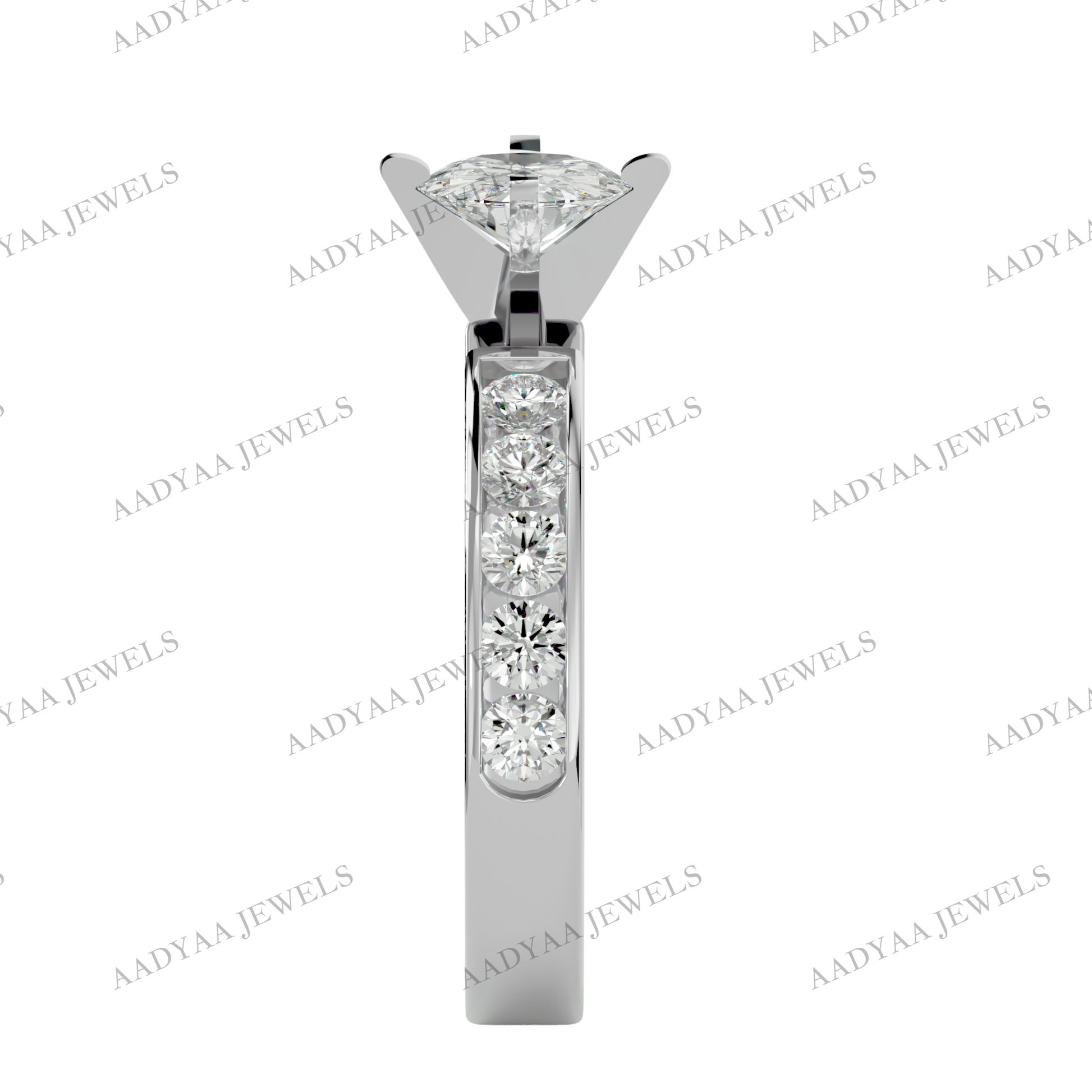 Lisa Diamond Ladies Ring | Aadyaajewels
