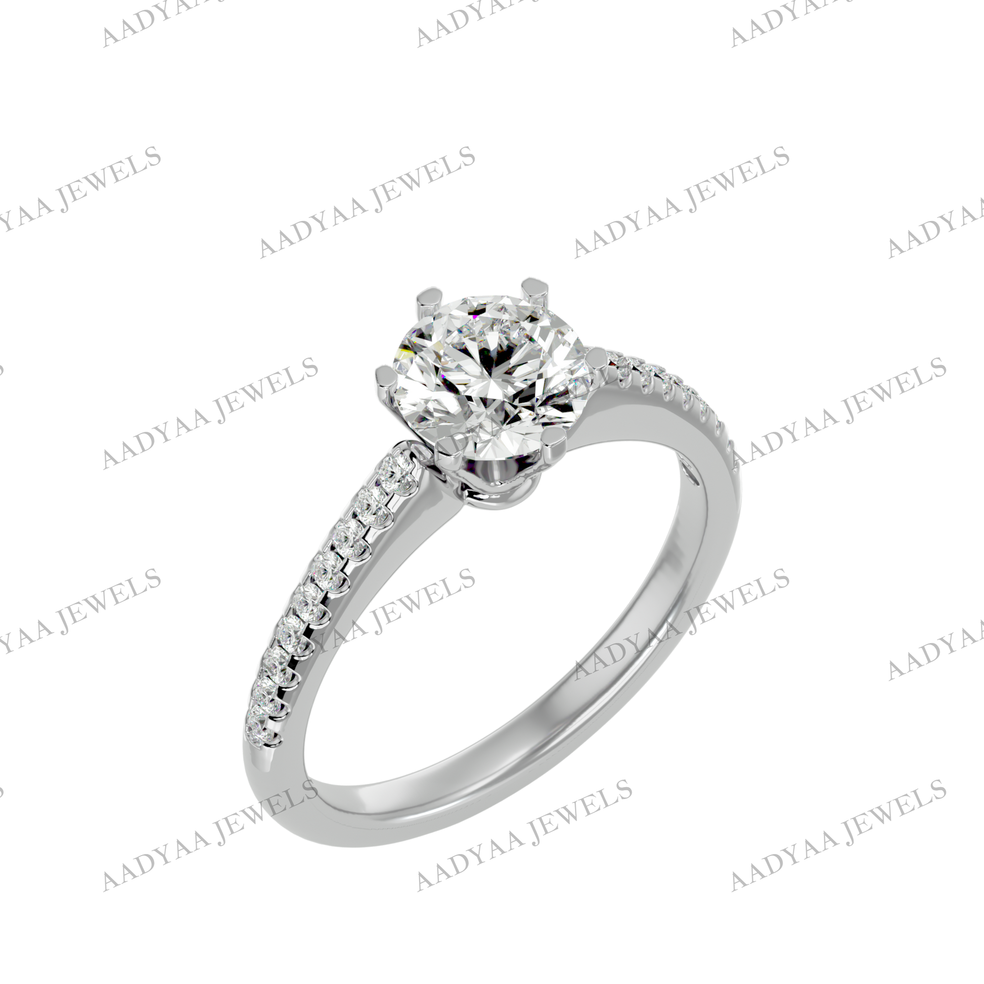 Kathleen Diamond Ladies Ring | Aadyaajewels