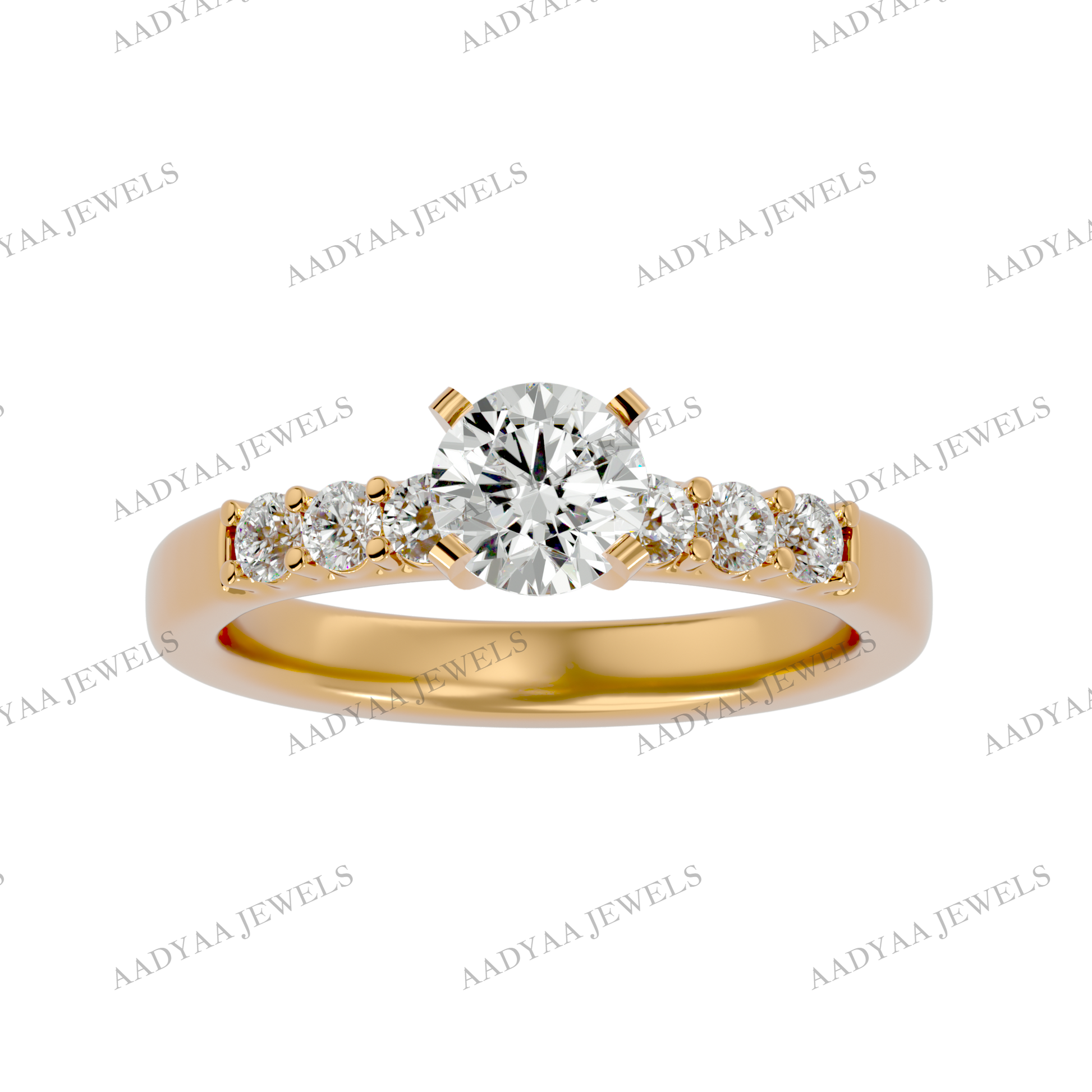 Halle Diamond Ladies Ring | Aadyaajewels