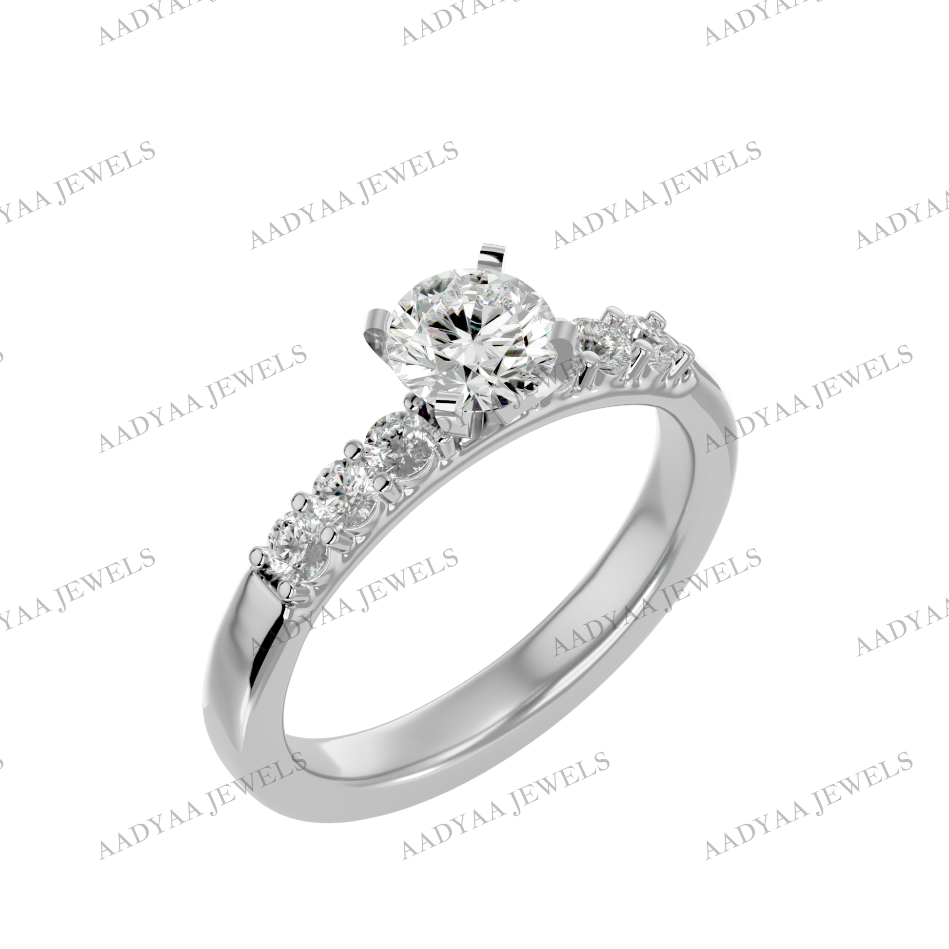 Halle Diamond Ladies Ring | Aadyaajewels