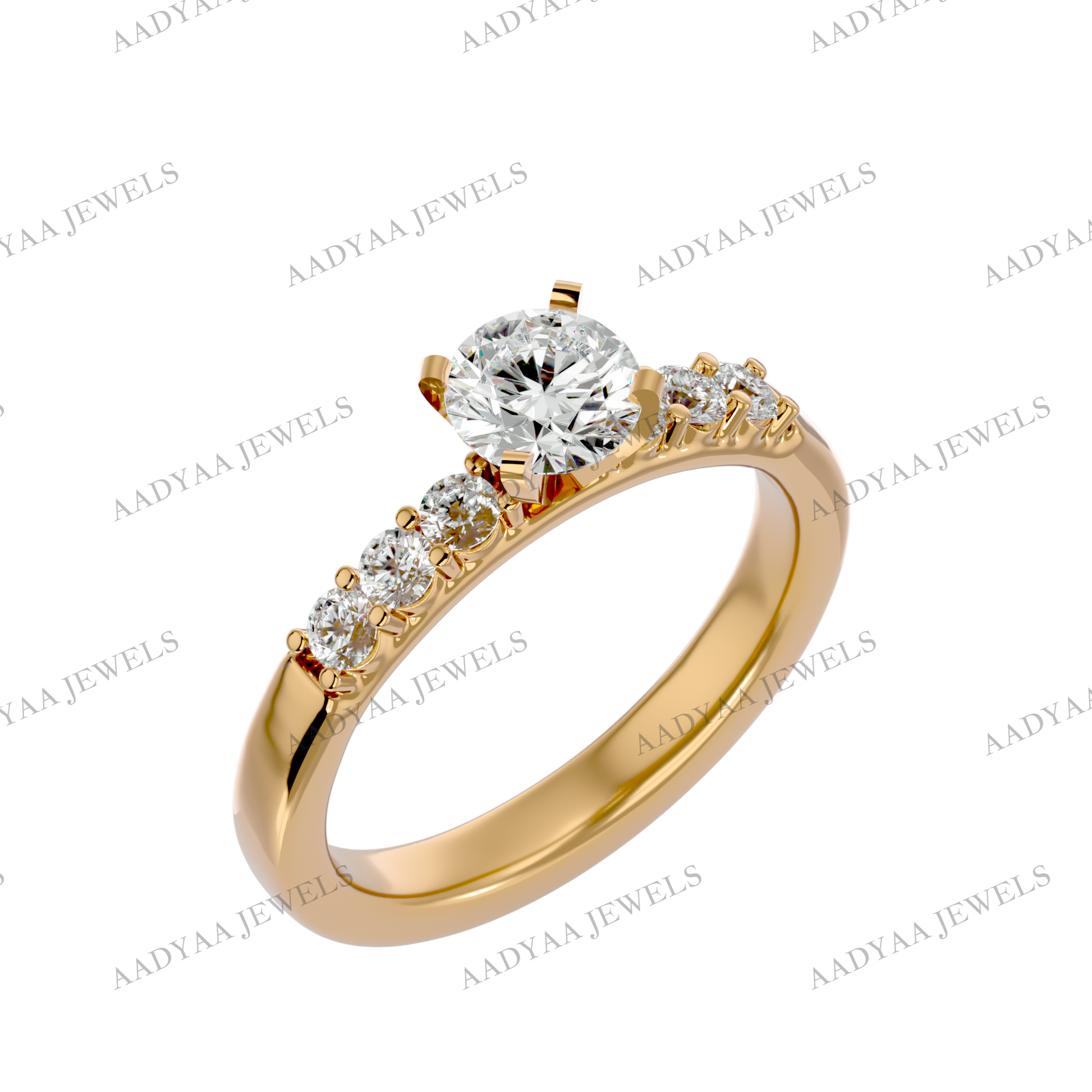 Halle Diamond Ladies Ring | Aadyaajewels