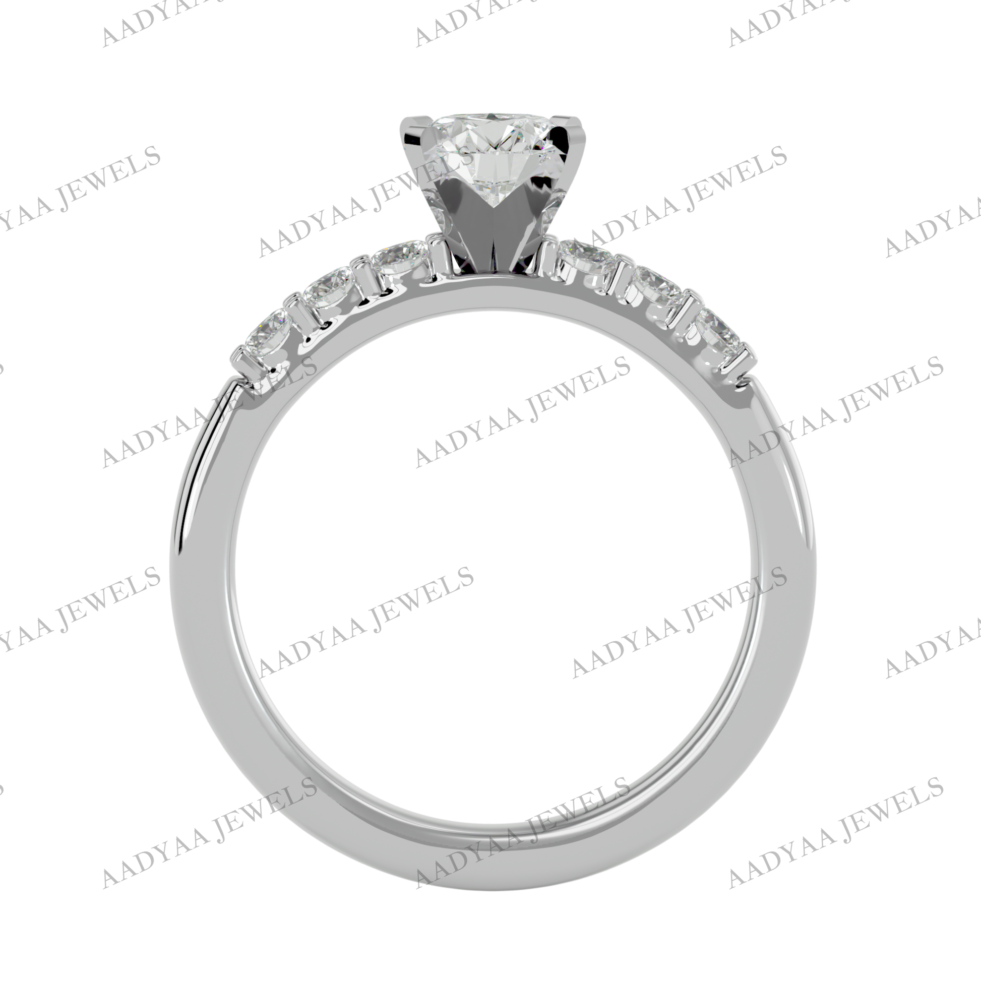 Halle Diamond Ladies Ring | Aadyaajewels