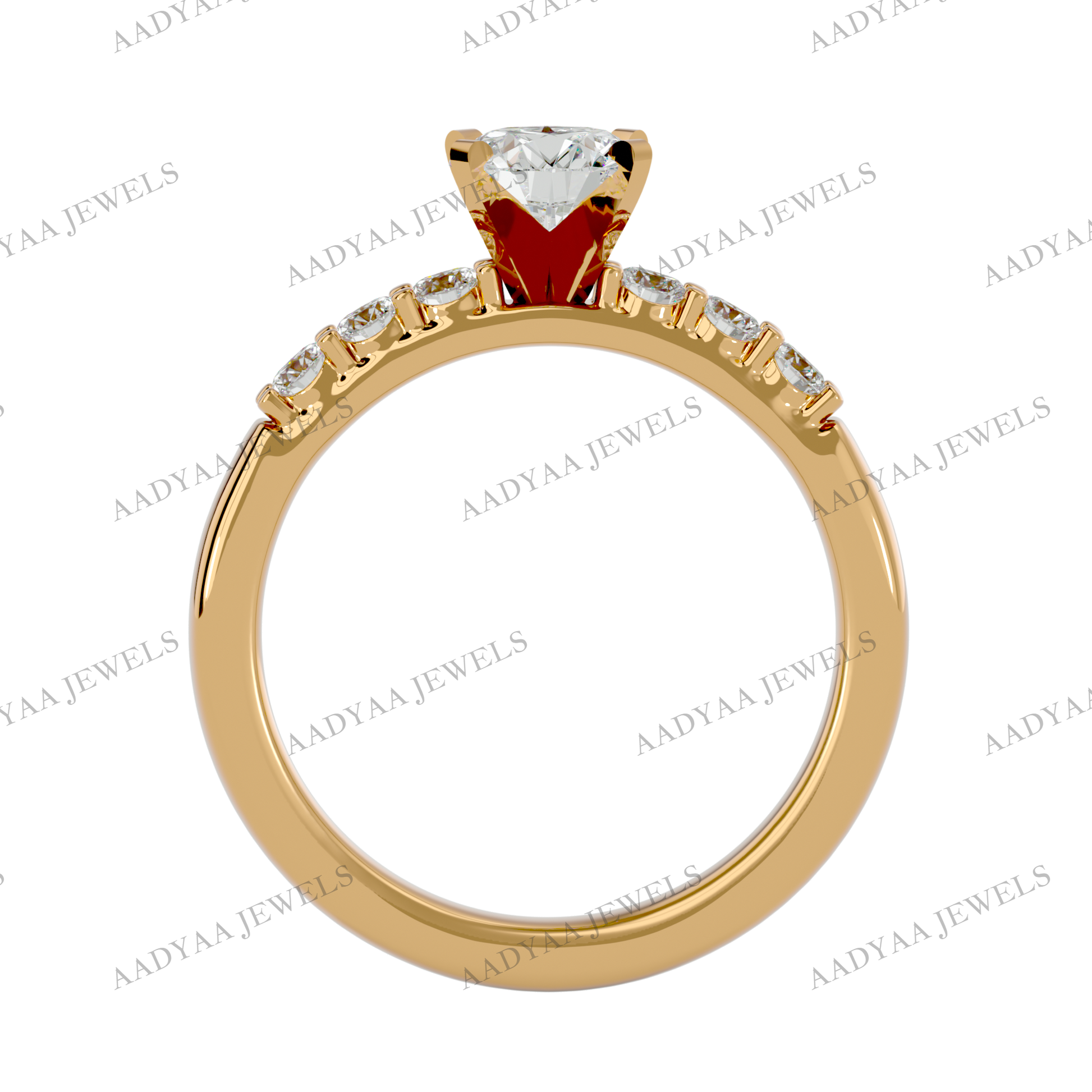 Halle Diamond Ladies Ring | Aadyaajewels