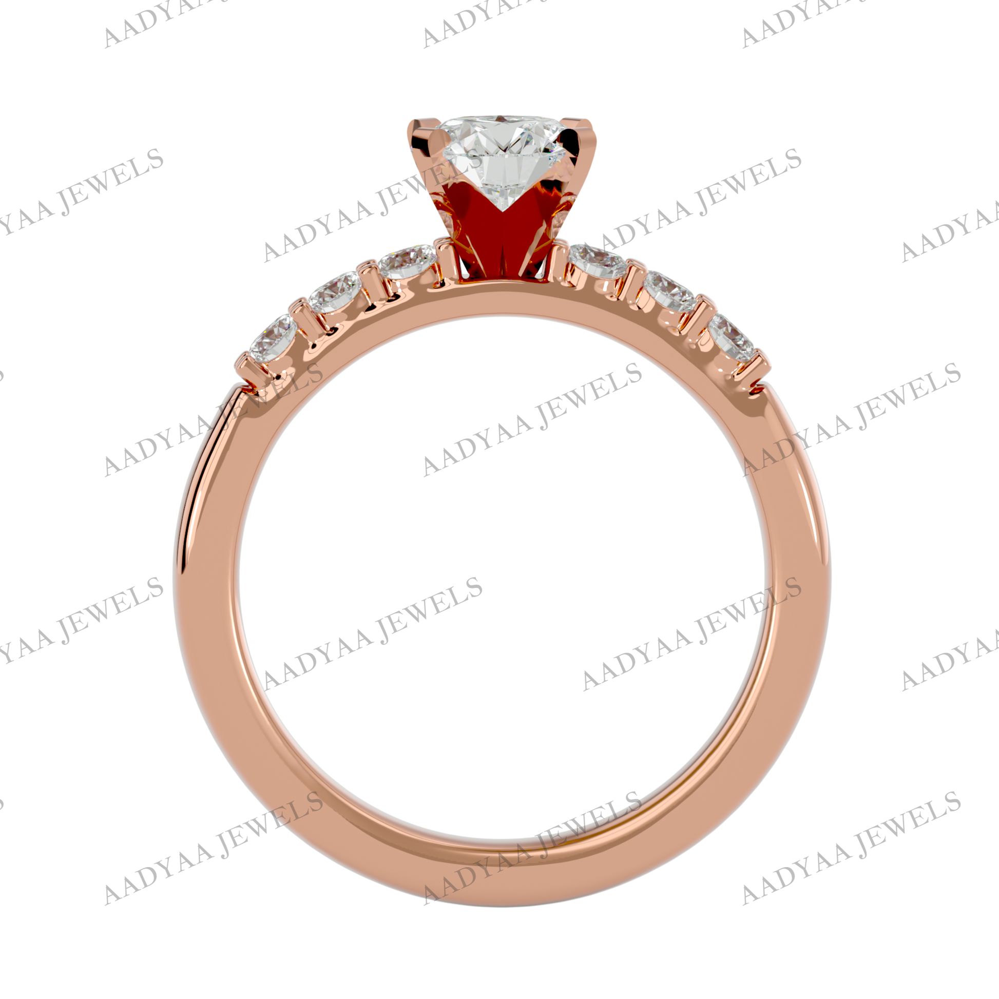 Halle Diamond Ladies Ring | Aadyaajewels