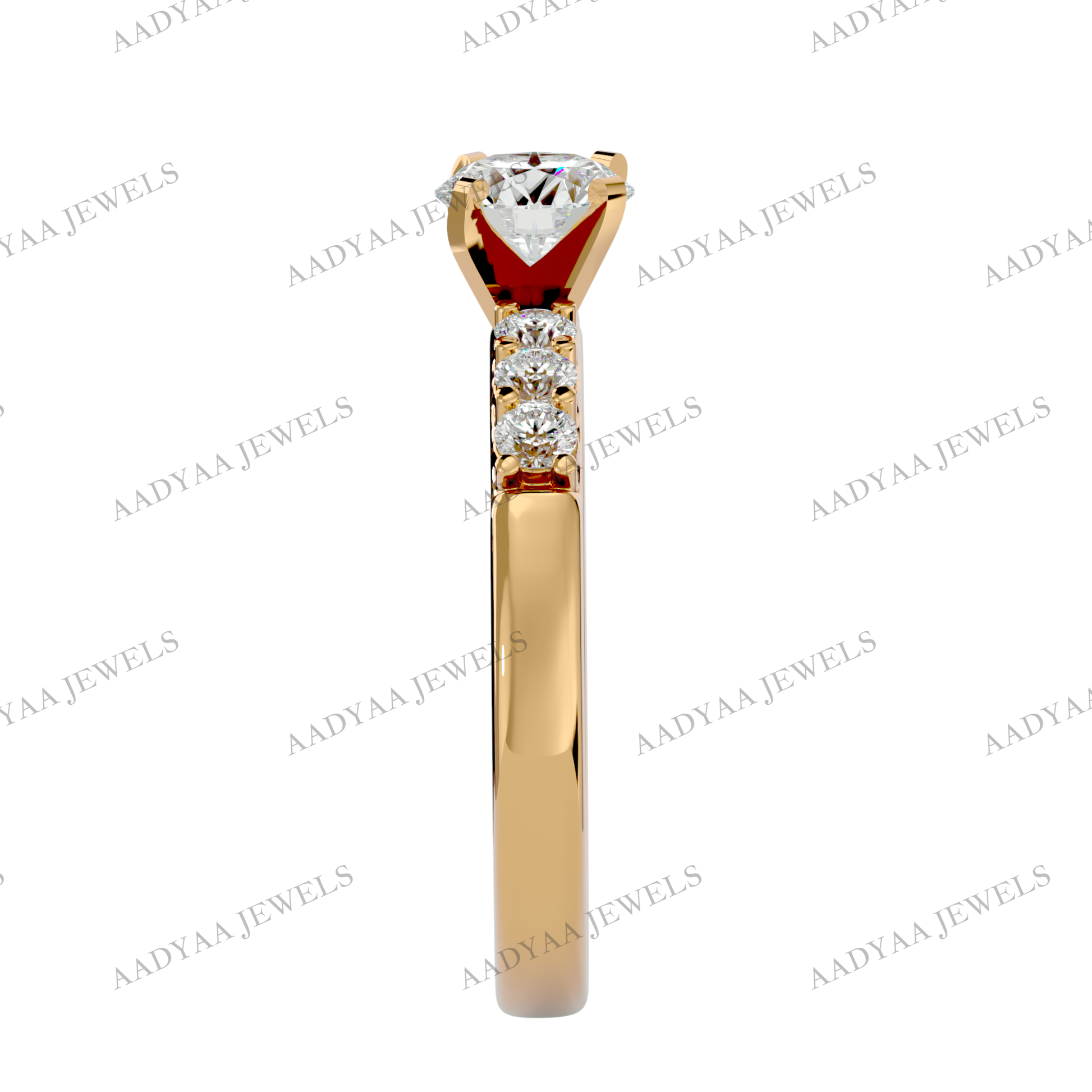 Halle Diamond Ladies Ring | Aadyaajewels