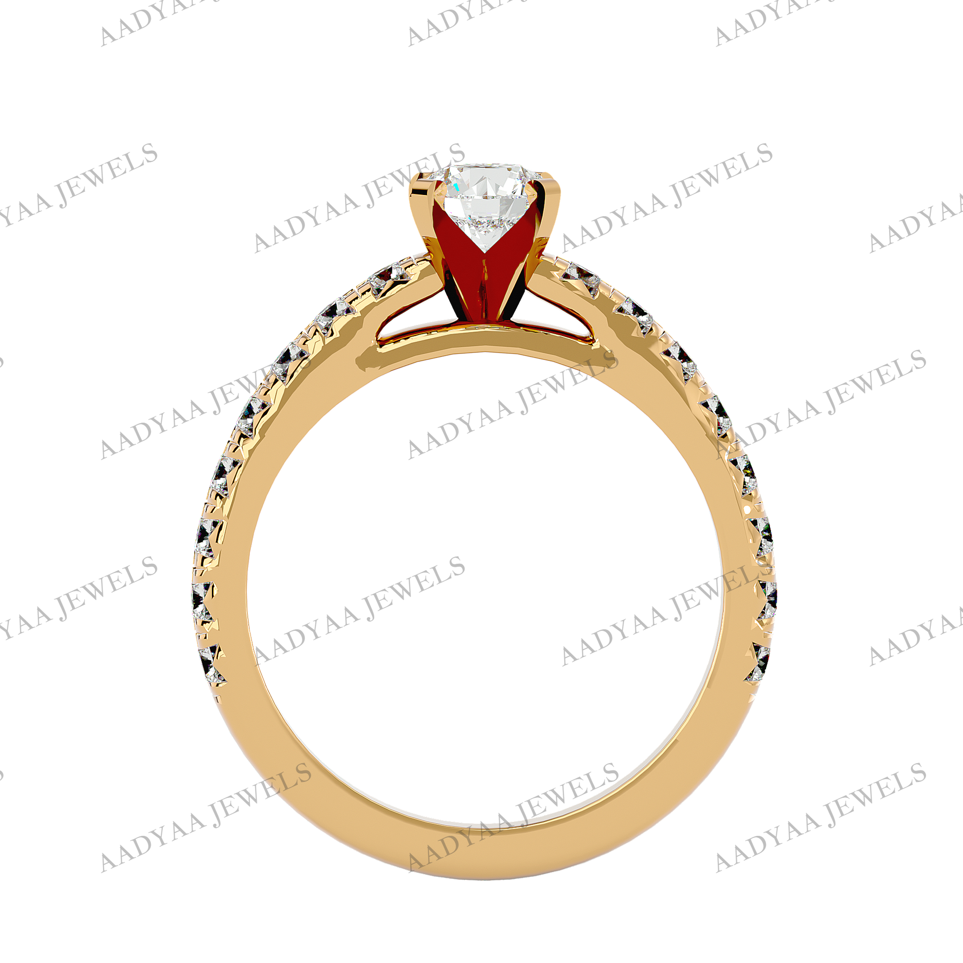 Erica Diamond Ladies Ring | Aadyaajewels