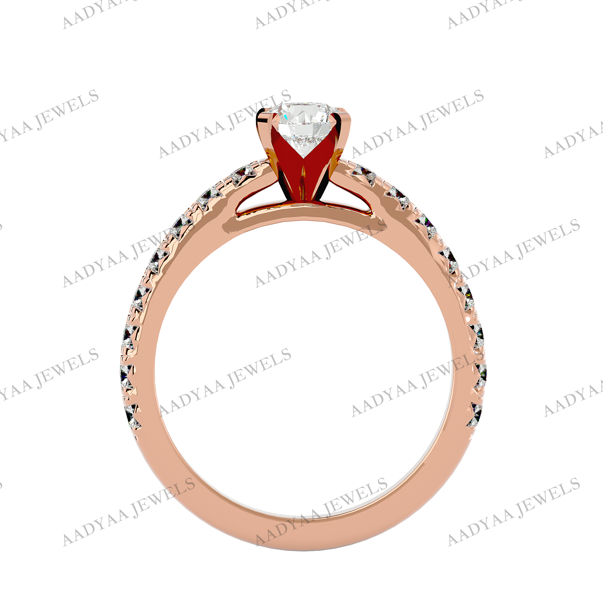 Erica Diamond Ladies Ring | Aadyaajewels