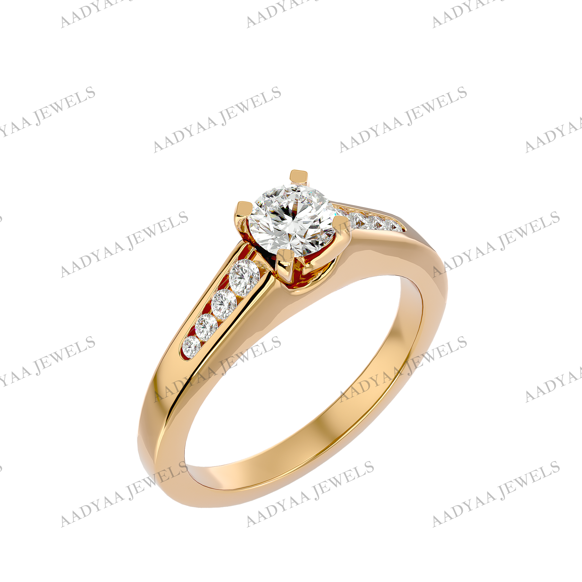 Emmaline Diamond Ladies Ring | Aadyaajewels