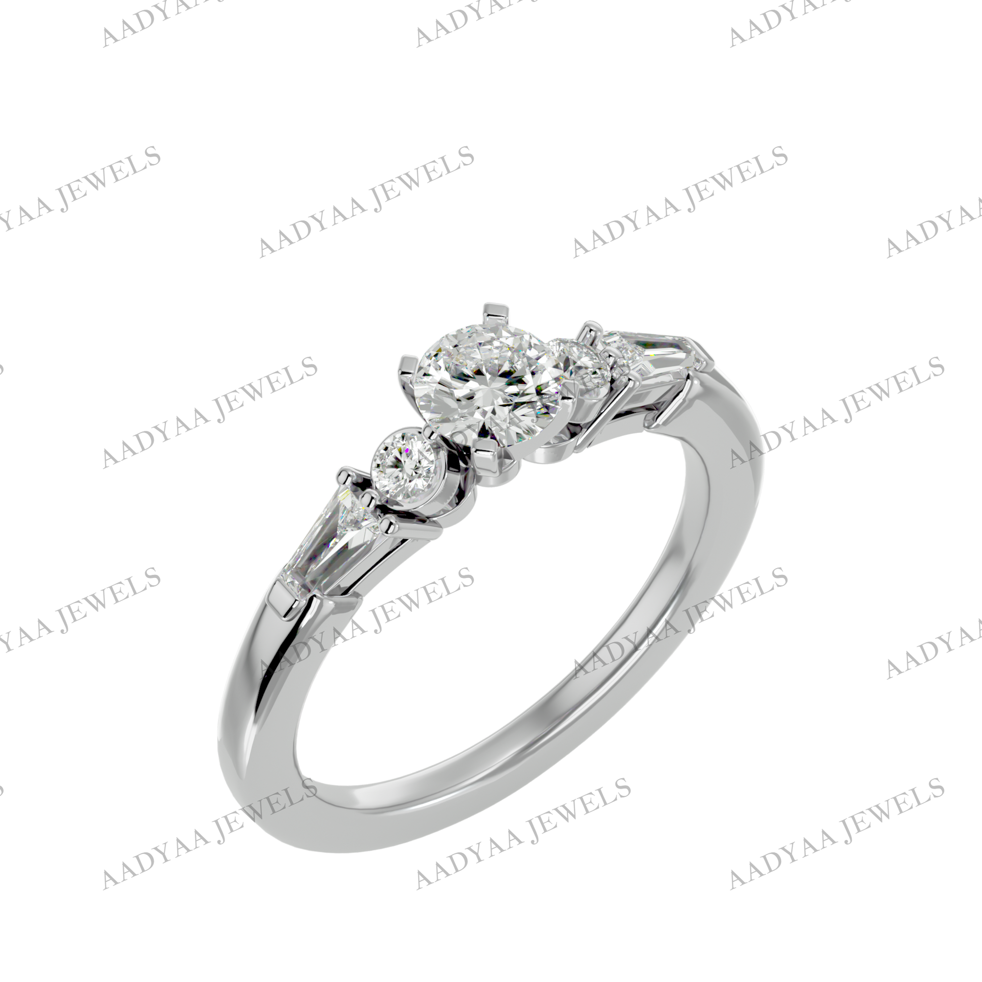Guadalupe Diamond Ladies Ring | Aadyaajewels