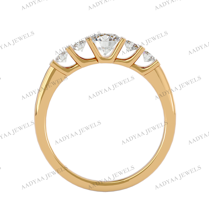 August Diamond Ladies Ring