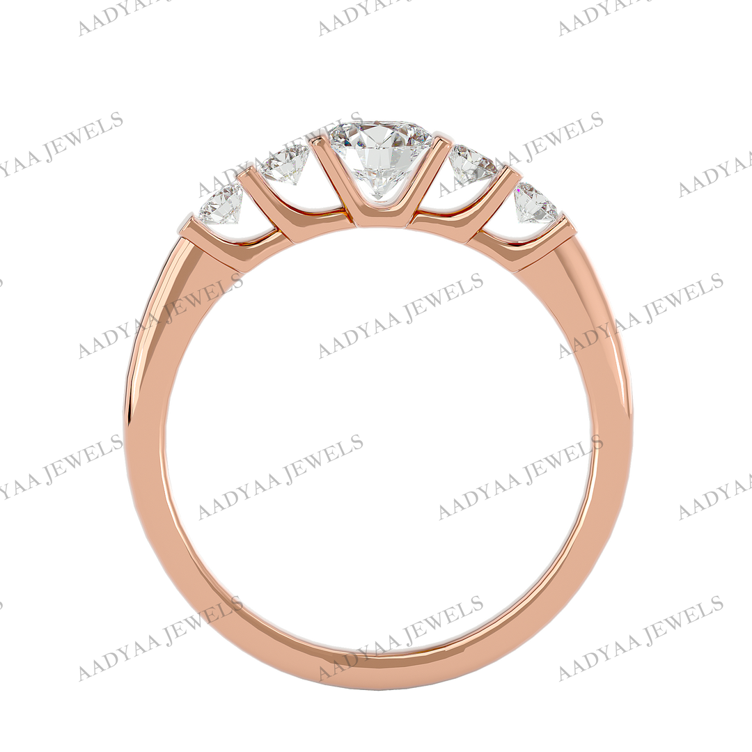 August Diamond Ladies Ring