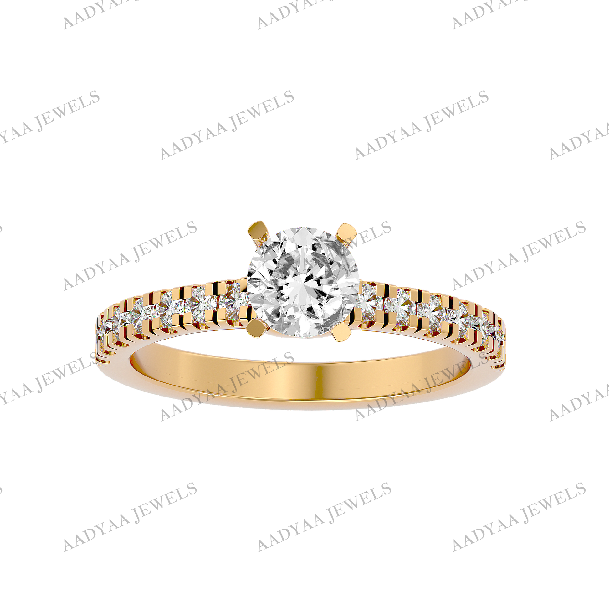 Gwen Diamond Ladies Ring | Aadyaajewels