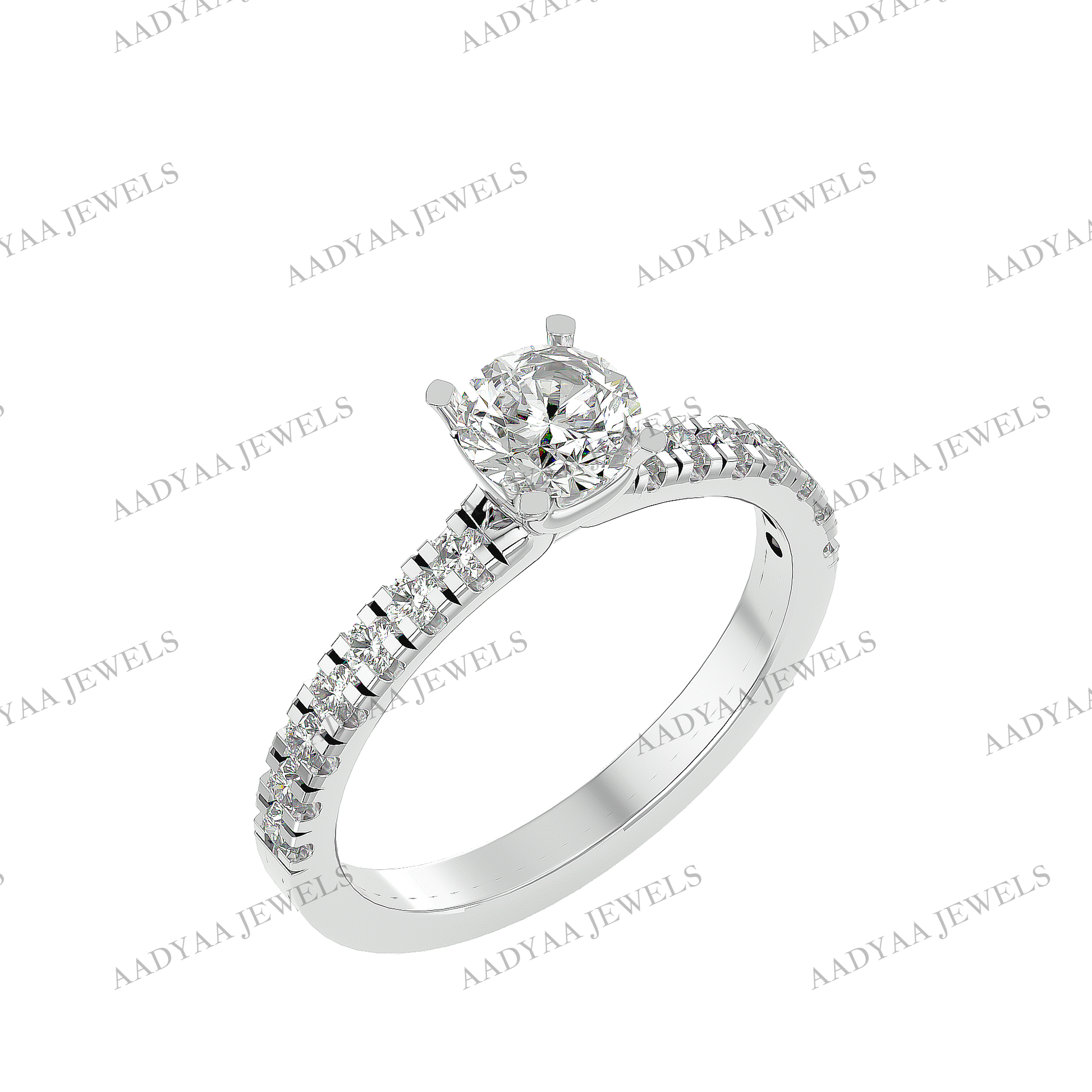 Gwen Diamond Ladies Ring | Aadyaajewels