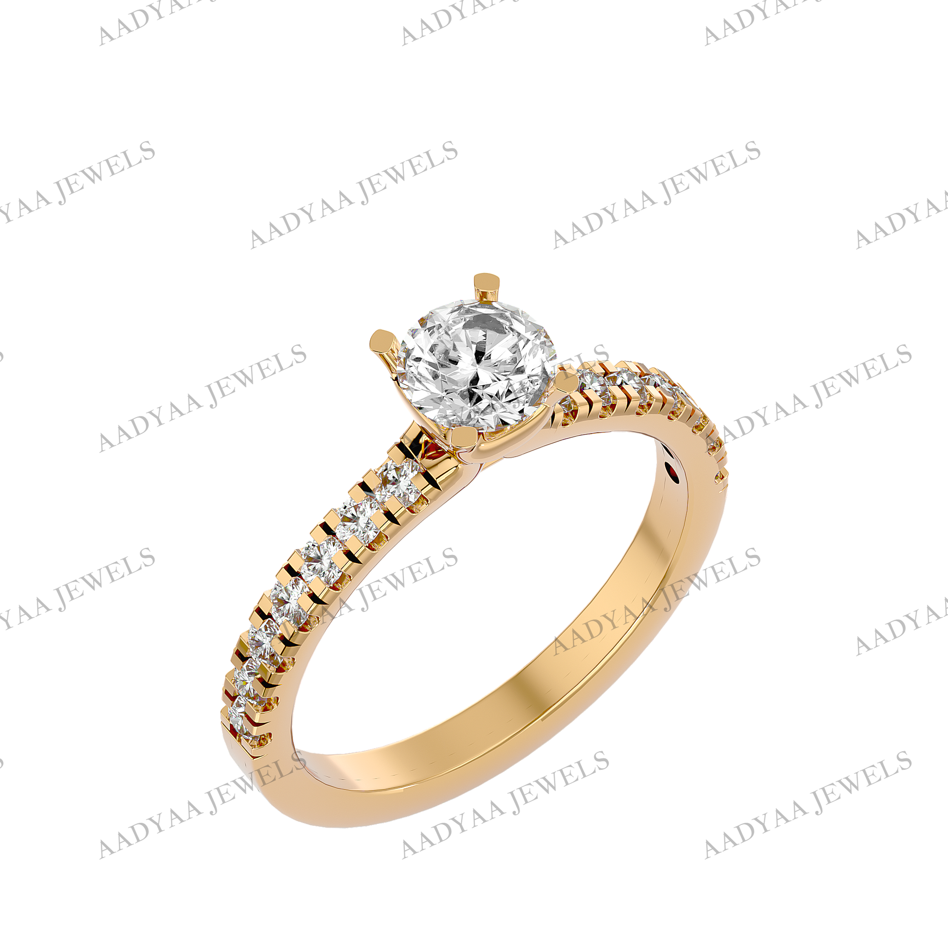 Gwen Diamond Ladies Ring | Aadyaajewels