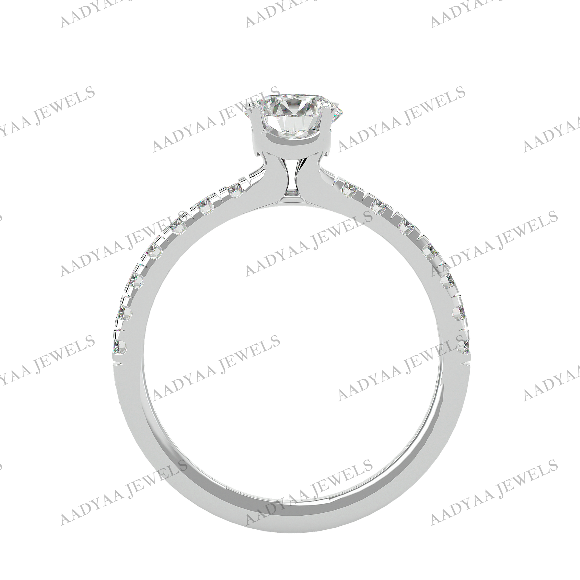 Gwen Diamond Ladies Ring | Aadyaajewels