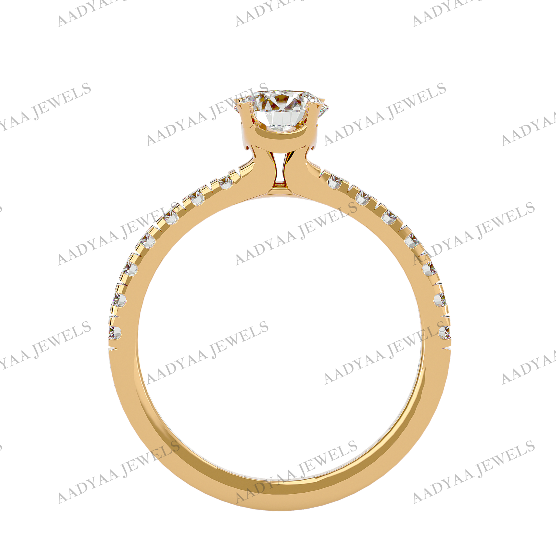 Gwen Diamond Ladies Ring | Aadyaajewels