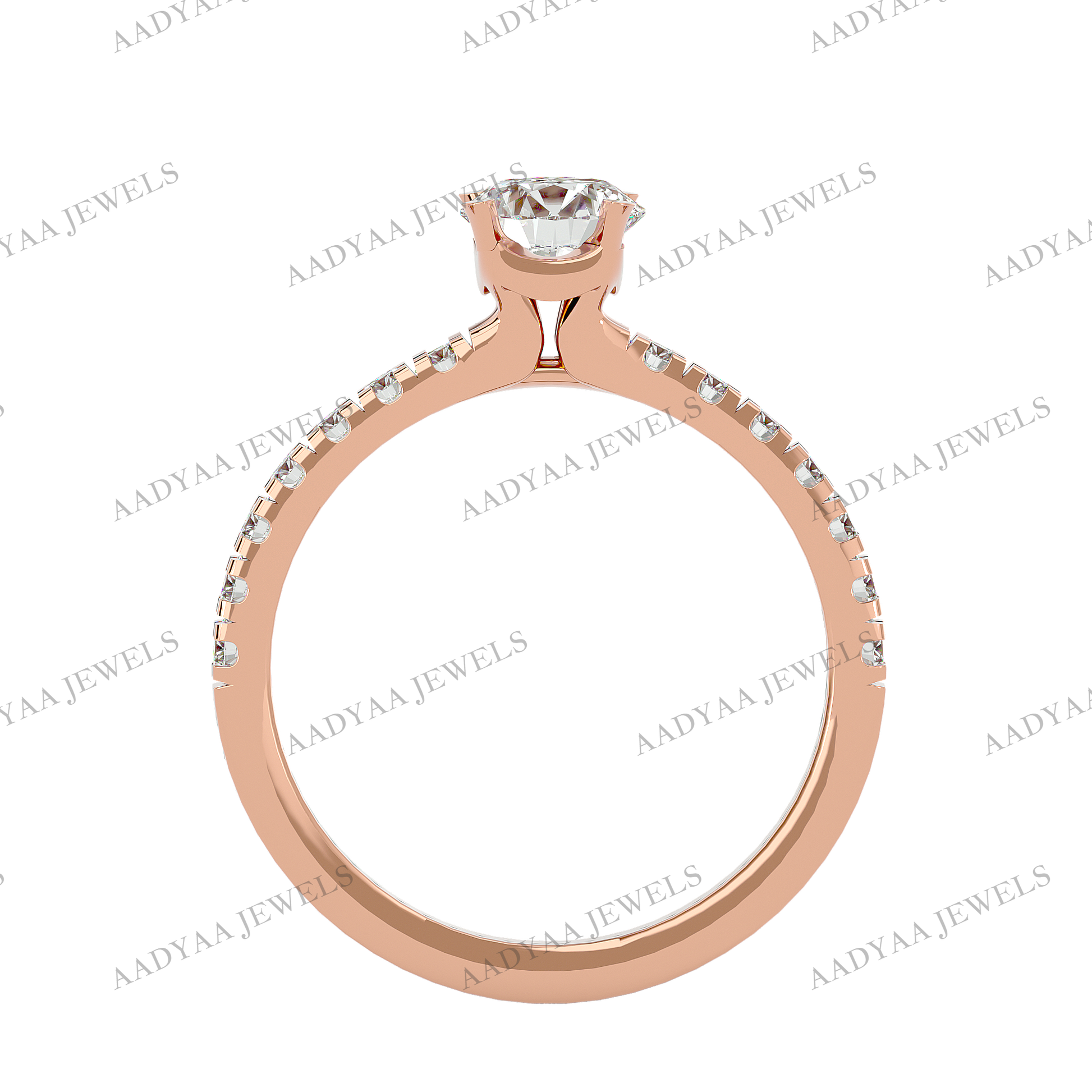 Gwen Diamond Ladies Ring | Aadyaajewels