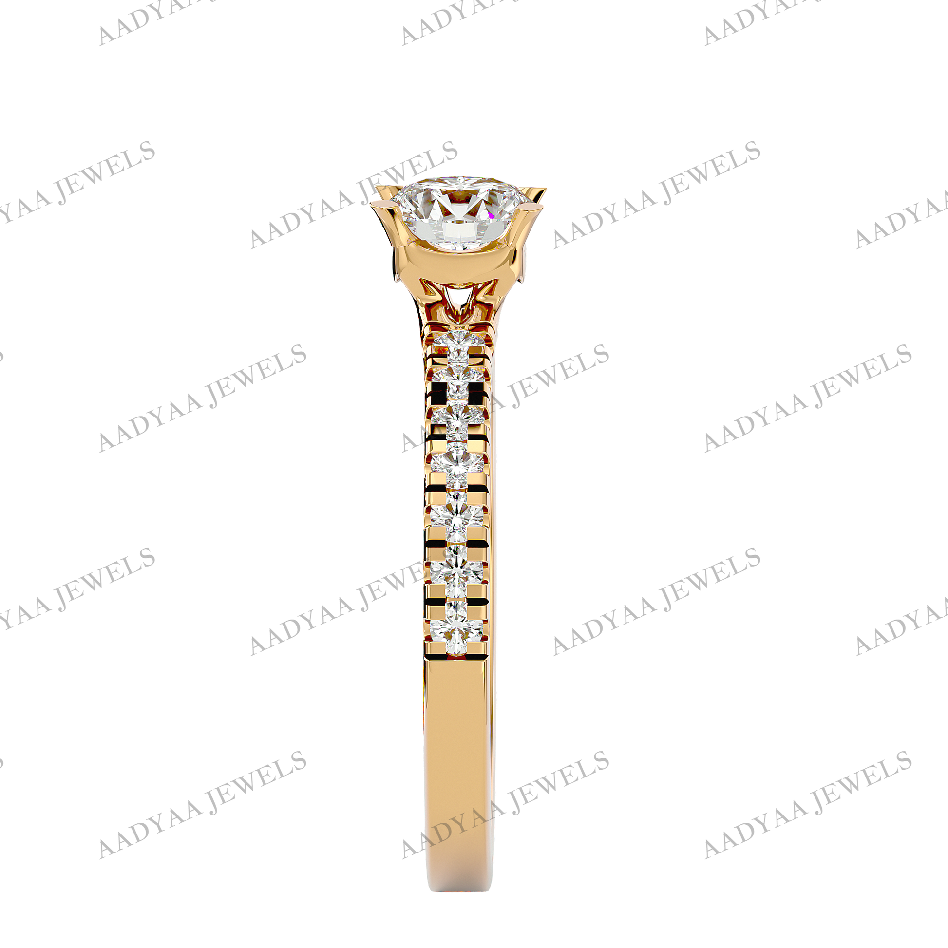 Gwen Diamond Ladies Ring | Aadyaajewels