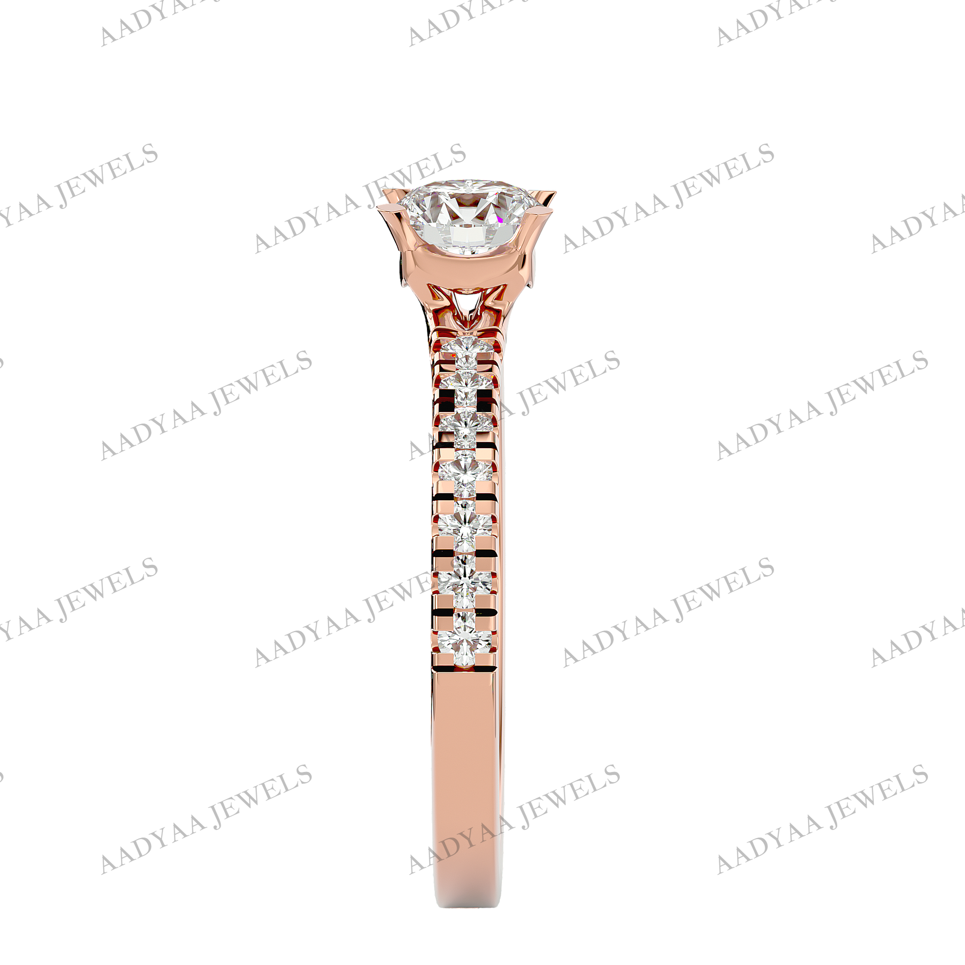 Gwen Diamond Ladies Ring | Aadyaajewels